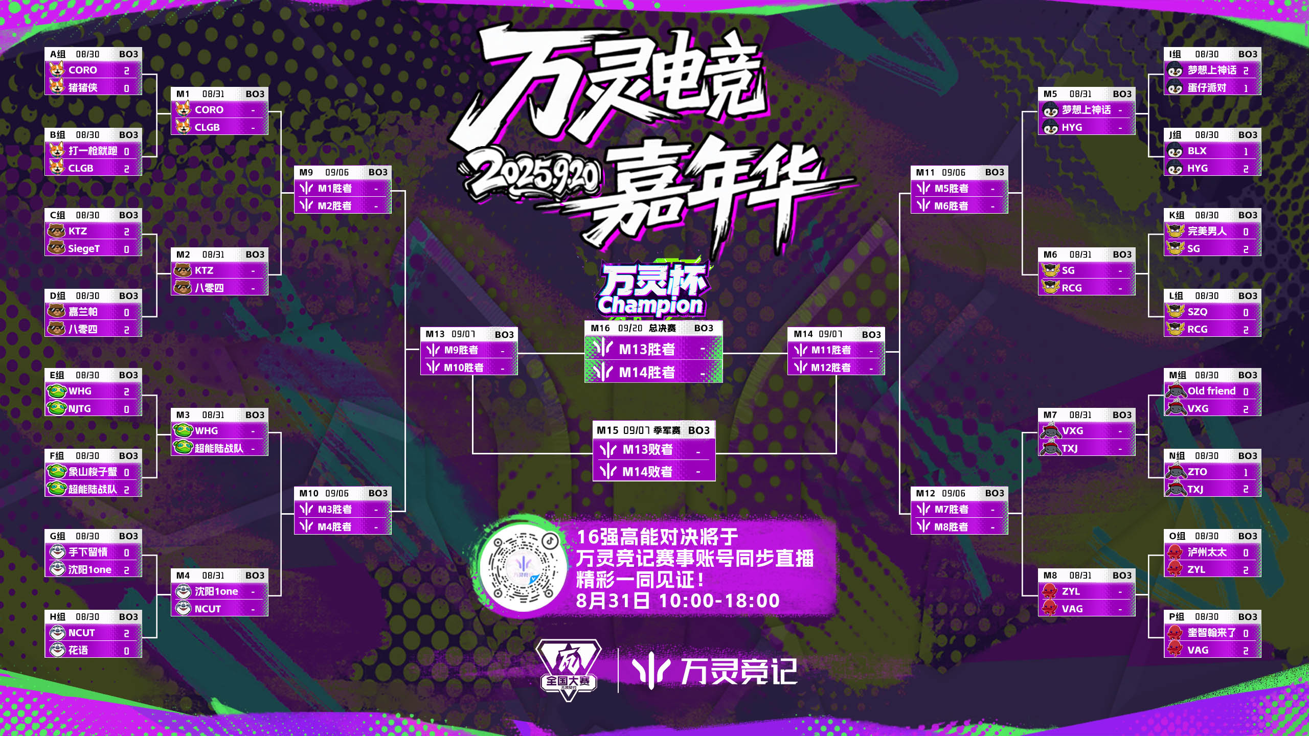 万灵杯无畏契约全民娱乐赛16强对战表 拷贝