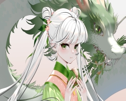 万灵竞记，万灵鼠标，万灵娘，端午龙国风插画 